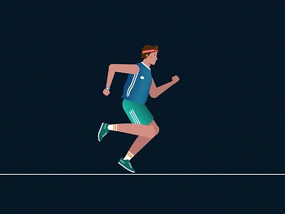 Run cycle animation cycle design dribbble graphics illustration jump motion motion graphics olympics run run cycle running sports