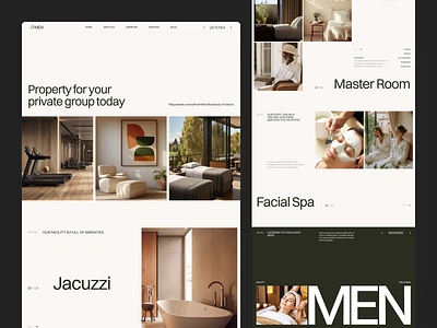 Omen - Health & Wellness Landing Page clean design fitness gym health healthcare healthy landing page mediation minimalist room service spa swiss ui web design website wellness workout yoga