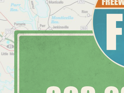 FM Refined announcement page blue green map red roadsigns
