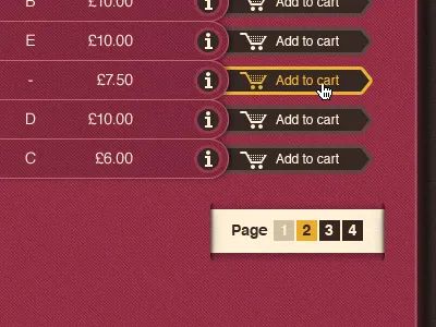 List view and pagination list pagination red