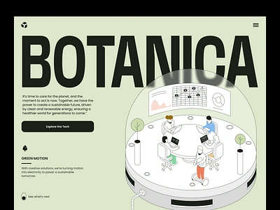 Botanica web best website design clean energy creative design design eco figma design future green illustration landing page design modern design top website design typography ui ui design user interface ux ux design web illustration webdesign