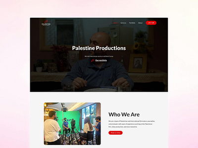 Film & video production company website figma ui ui design website design