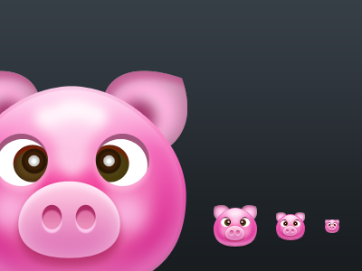 Oink! icon mac pig