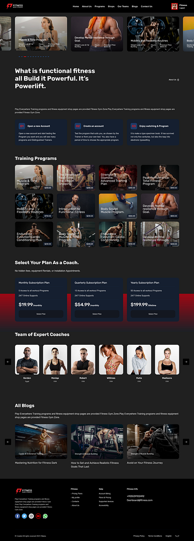 Fitness - Fitness Trainer and Gym Workout Script Theme branding ui web