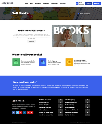 Bookoe - BookStore Script System with website