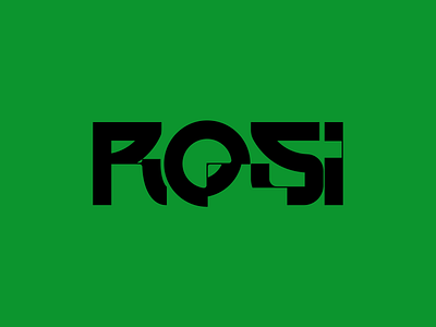 ROSI/ Logo for a designer brand branding graphic design logo typography