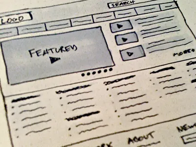 Wireframe Sketch copic markers pen sketch