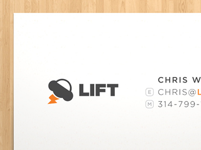 Lift Business Cards business cards front sxsw