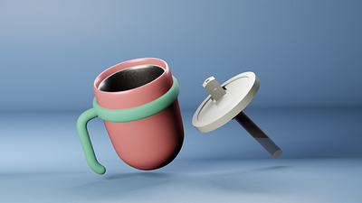 Thermal Cup | 3D Modeling 3d 3d modeling blender cup product product design thermal cup