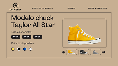 Web page modeling for shoes branding graphic design