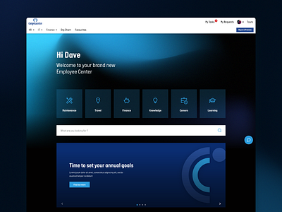 Computacenter Employee Center [Concept] concept dark employee center graphic design servicenow ui