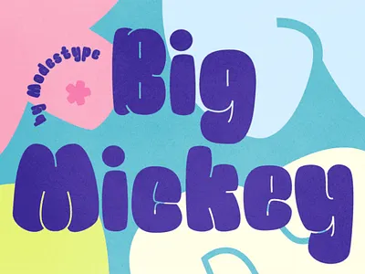 Big Mickey – Cartoon Font branding bubble cartoon children display font font fun funny gaming kids kids book movie playful poster youtube