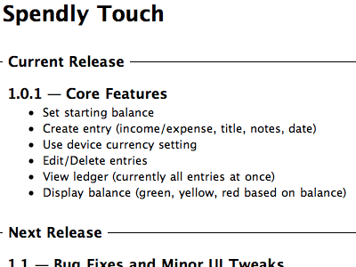 Spendly Touch Planning backpack iphone planning schedule spendly