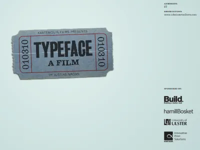Typeface blue film green movie poster typeface