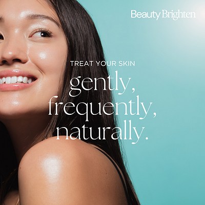 Beauty Brighten- SkinCare Design branding graphic design rarecide social media management agency ui