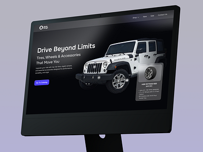 AutoForge - Automotive Landing Page autoforge automotive automotive company automotive landing page brand design car car accessories dark mode ecommerce design footer gradient homepage landing page design logo marketplace shopify simple ui tire ui design wheels