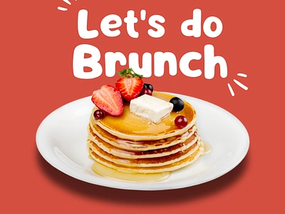 Brunch time Graphic branding graphic design rarecide social media ui