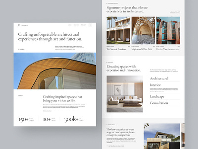 Architecture Landing Page UI Kit architect architectural architecture building component components homepage house landing page minimal nucleus property real estate template ui ui kit uiux ux web design website