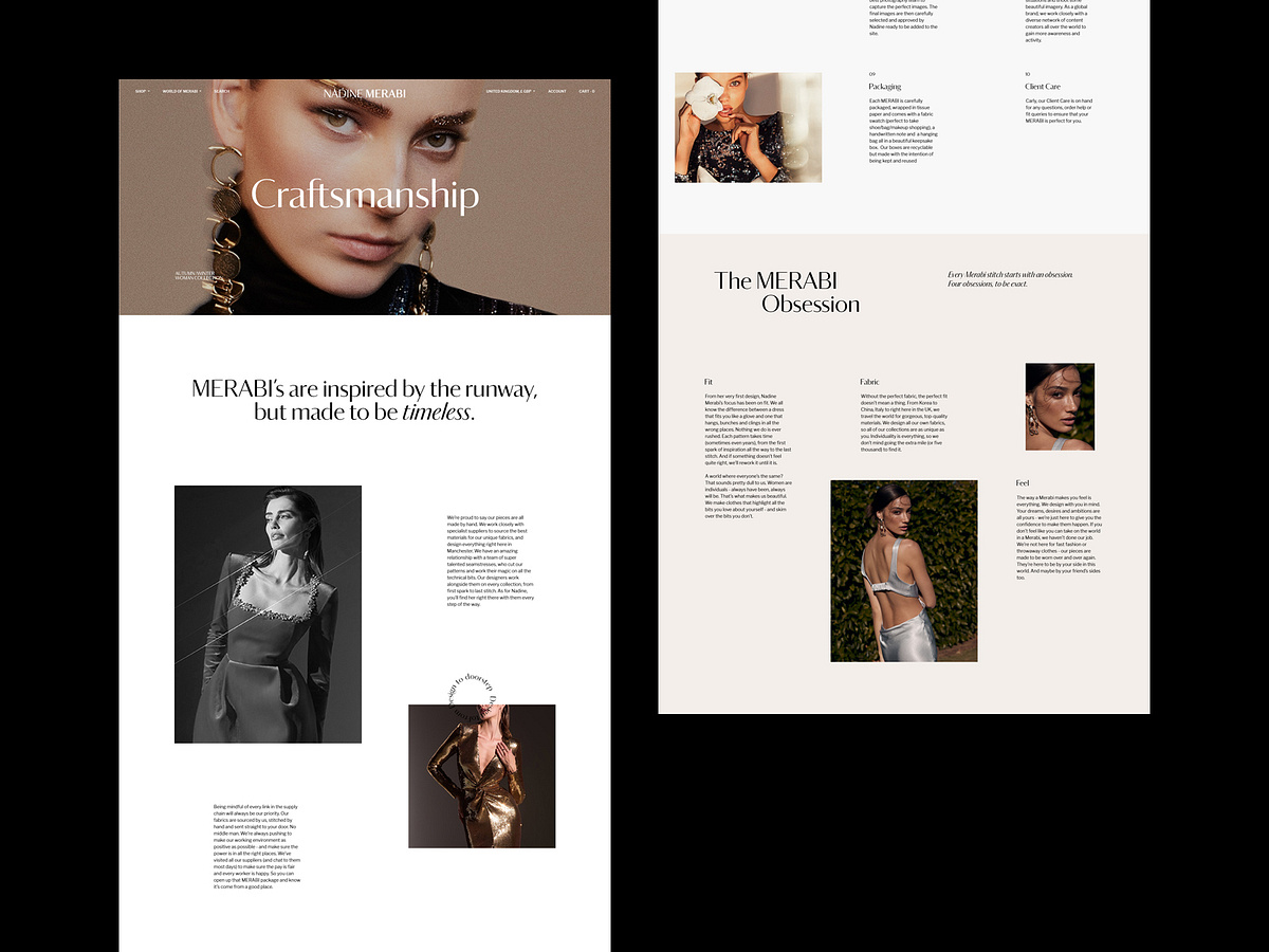 Fashion luxury brand identity - NADINE MERABI Image 2