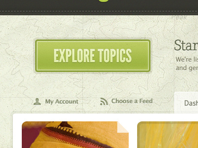 Big Green Button button green paper texture type