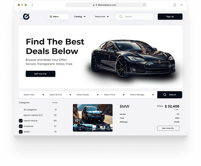 Marketplace | UX/UI design landing page marketplace uxui web design