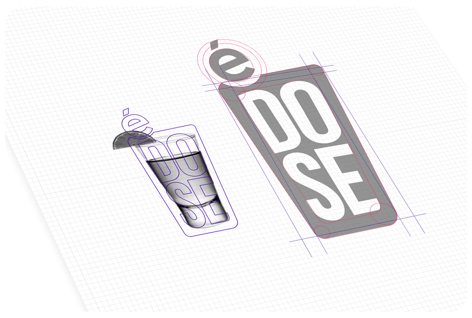 É Dose branding drink graphic design logo shot