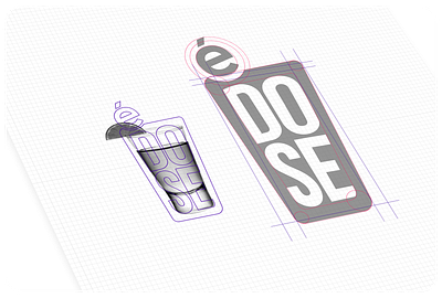 É Dose branding drink graphic design logo shot