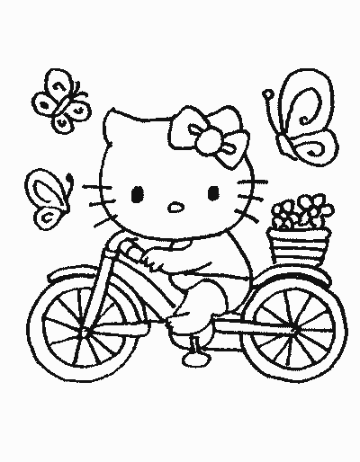 Hello Kitty Coloring Pages