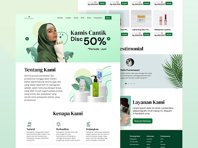 Beauty Skincare Website Design - Naavagreen beauty design beauty website beauty website design company profile responsive skincare design ui design ui website uiux uiux design user interface ux design website website branding website design website responsive website skincare