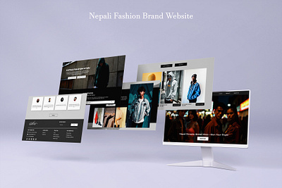 Fashion Brand Website graphic design ui