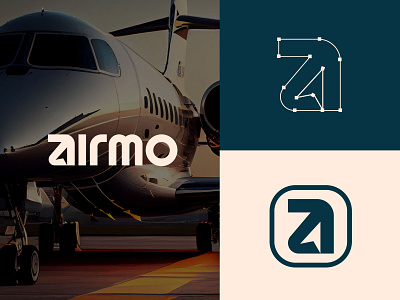 Airmo logo aviationbrand aviationlogo branding custom logo fly icon identity logo logo mark plane