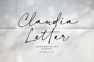 Claudia Letter elegantfont handlettering handwritten handwritting sansserif scriptfont signaturefont type typeface typography