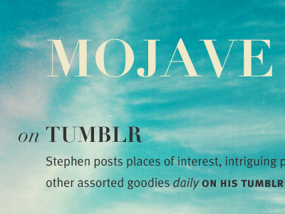 Mojave blue didot meta personal sky