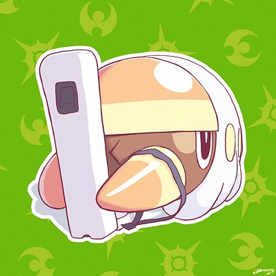 Grubmote cute digital fan art fanart grubbin illustration pfp pokemon