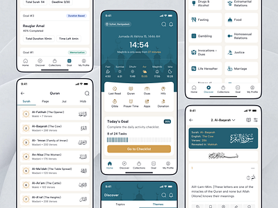 Quran Mobile App al quran app hajj umrah islam islamic islamic agency islamic mobile app islamic platform islamic prayer islamic startup mobile app muslim app muslim dashboard muslim designer prayer app quran app quran application quran hadith app quran learning platform ramadan uiux design