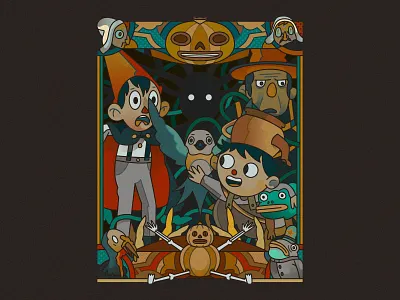 Over the Garden Wall (fan art) color daniel villanueva illustration over the garden wall