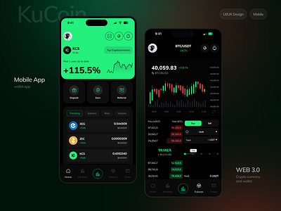 Crypto Wallet Mobile App - Kucoin app design crypto app crypto app design crypto mobile app crypto wallet kucoin kucoin app mobile app wallet app wallet mobile wallet mobile app