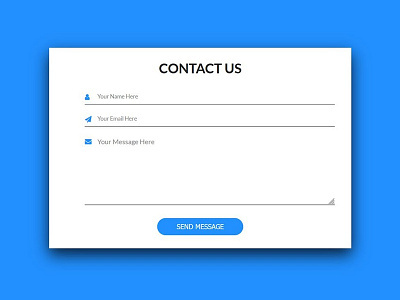 Contact Form Design codingflicks contact form css css3 form design frontend html html5 webdesign