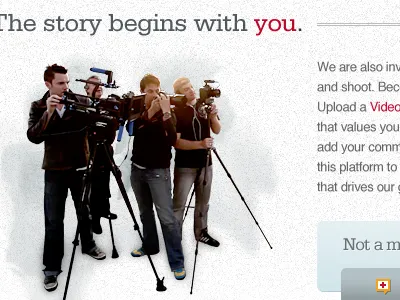 The story begins with you. editorial texture