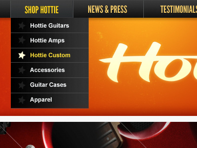 New Header Color Scheme & Nav dropdown nav orange red