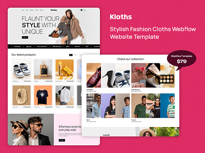 Kloths - Retail & E-Commerce Website Webflow Template clothingstorewebsite ecommerce design fashionlifestylewebsite fashionshopwebsite fashionstore htmltemplate landingpage mobilefriendly onlinefashionstore onlinestorewebsite premiumwebflowdesign seofriendly uiux webdesign webdevelopment webflow webflowecommerce webflowtemplate webflowwebsite wordpresstheme