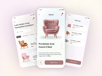 🪑 Elevate Your Furniture Shopping Experience aamamun branding design ecommercedesign fresh design furniturelovers furnitureshopping graphic design mobile app design mobile app ui mobile ui mobileappui productdesign ui uiuxdesign userexperience