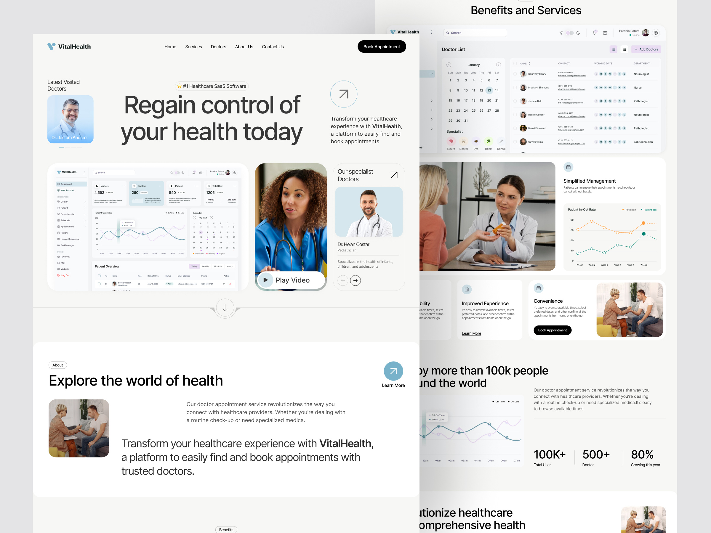 Example of Premium Landing Page UI/UX Design