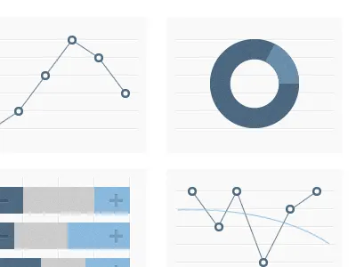 Dashboard Chart Thumbs blue charts dashboard