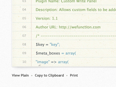 Displaying Code code paper ruled texture