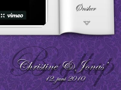 Wedding invitation site design web webdesign