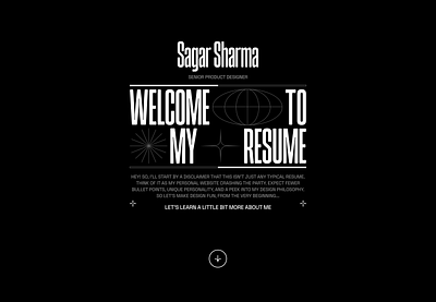 Resume branding cv cv design dark ui design illustration minimal portfolio ui portfolio website resume resume design typography ui ui design ux website design