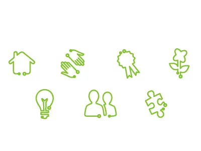 Connection Icons connection green icon iconset illustration lines one line vector