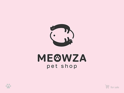 Logo for a pet shop brand identity branding creative identity creative logo design for sale graphic design identity shop logo logo logo concept logo creation logo design logo for sale negative space pet shop logo the best the best logo to buy visual identity