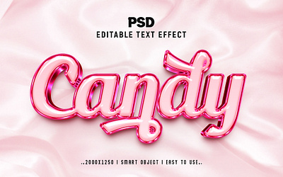 Candy'' Editable PSD Text Effect Style action cande style candy candy 3d text candy effect candy text candy text effect editable candy 3d text editable psd text candy girl photoshop photoshop action psd candy 3d text effect psd effect